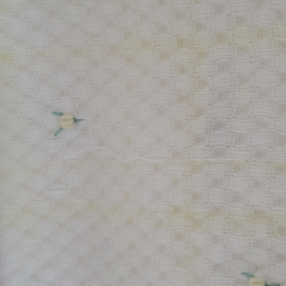 Saks Fifth Ave fringed knit infant blanket - Picture 9 of 9